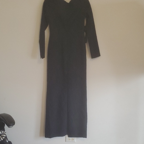 NWOT KAY UNGER JUDE JACQUARD COLUMN GOWN DRESS - Picture 6 of 10